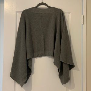 Lululemon grey knit poncho